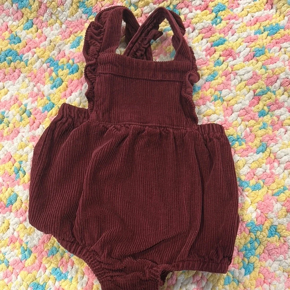 Old Navy Burgundy Baby Romper